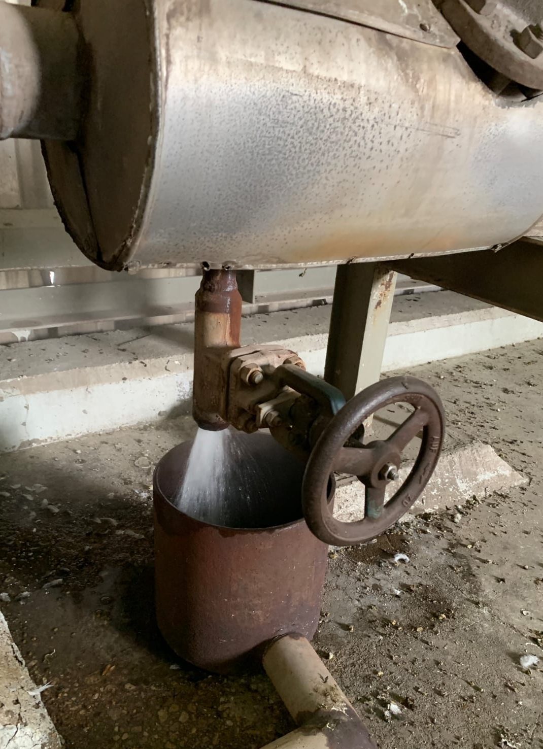 Condensate to ground